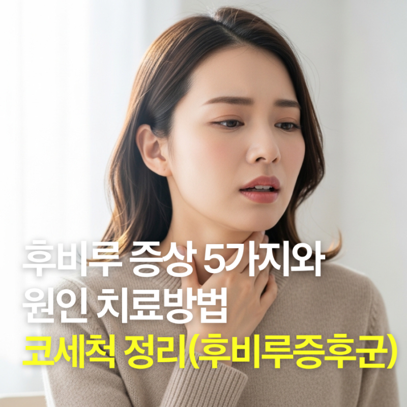 후비루 증상 5가지와 원인 치료방법 코세척 정리(후비루증후군)