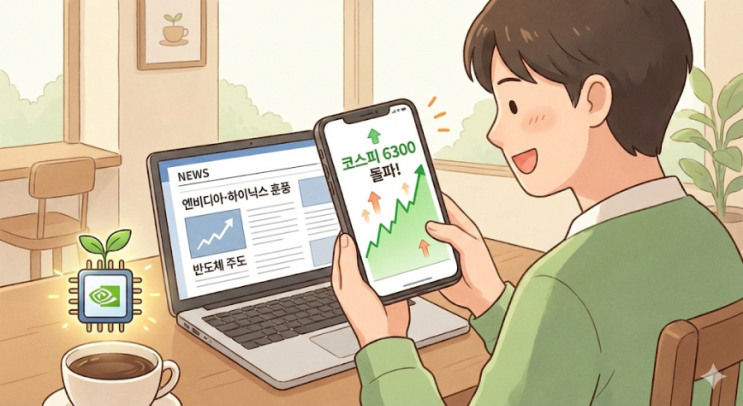  "코스피 6300 뚫었다! 폭등한 삼전·하이닉스, 지금 올라타도 진짜 괜찮을까요?"