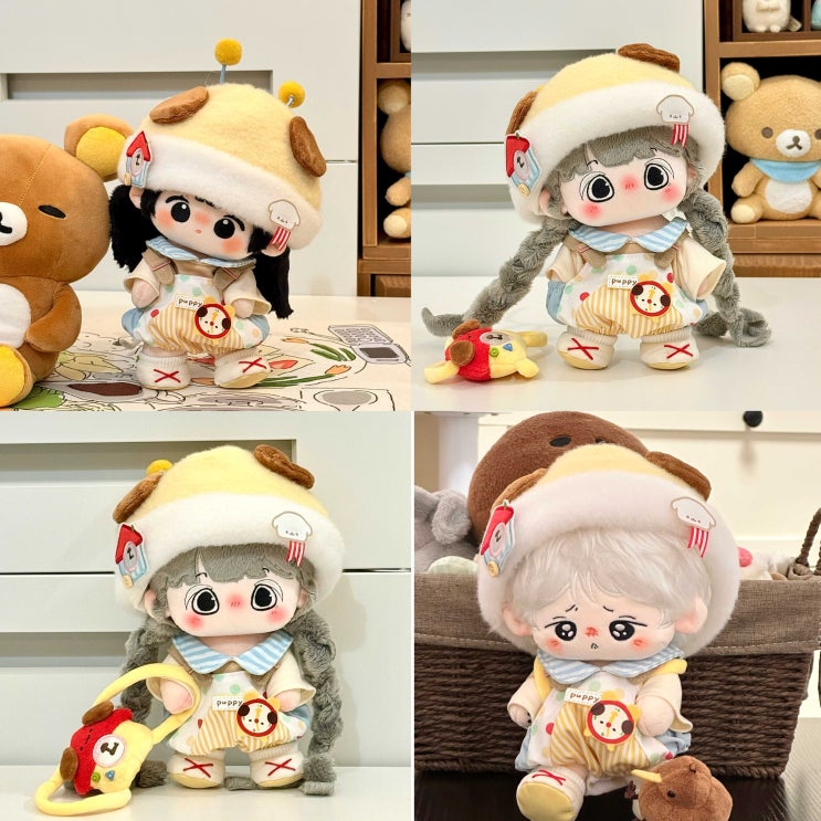  20cm 러블리 꿀벌 강아지 세트 인형옷 아이돌인형옷