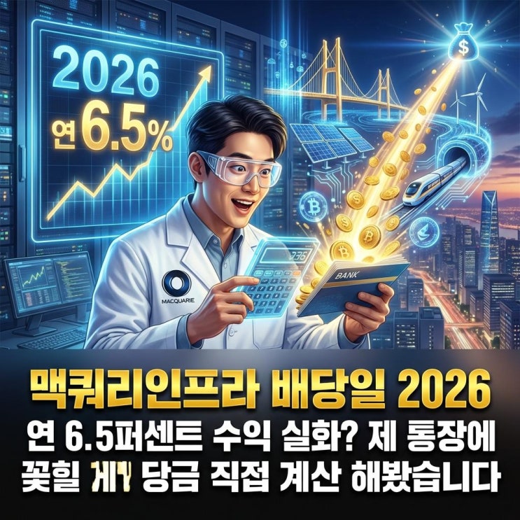 맥쿼리인프라 배당일 2026 연 6.5퍼센트 수익 실화? 와우
