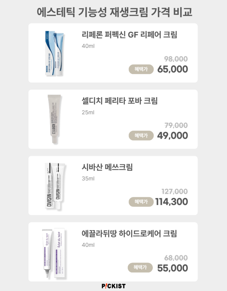  [광고] 에스테틱 재생크림 전격 비교! 리페론, 시바산, 에끌라뒤땅, 시카20, 쎄담, 필로티카, 힉스테인 | 내 피부의 구원투수는? (공구&할인 링크 포함)
