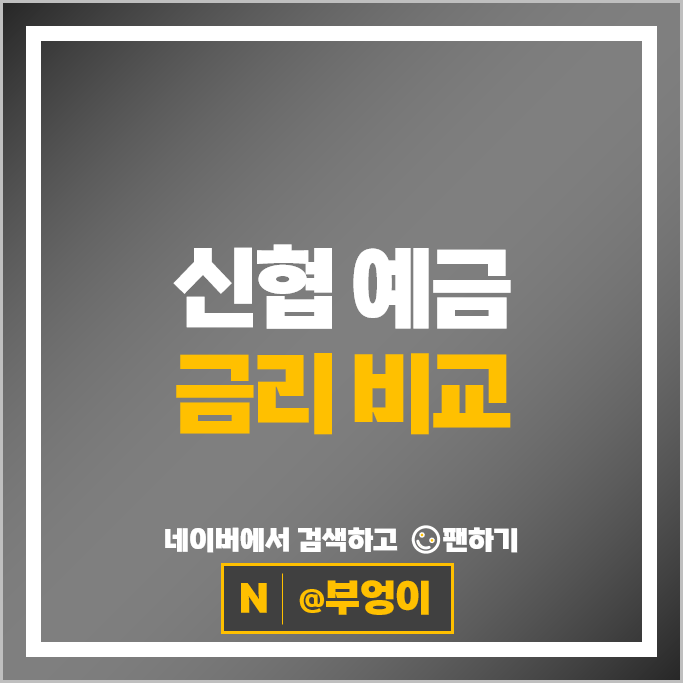 신협 정기예금 금리 비교 목돈굴리기 재테크 예금 특판 추천