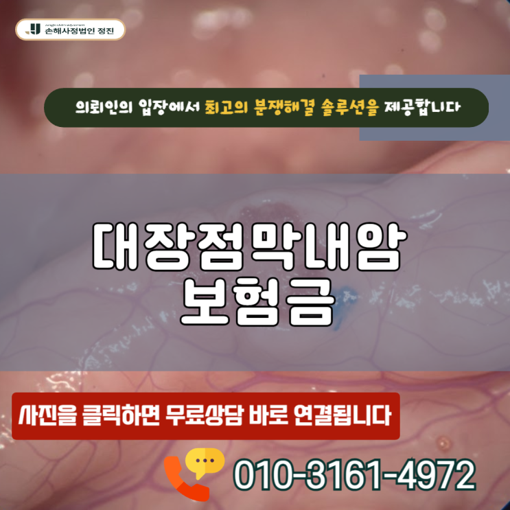  대장점막내암 보험금, 전액 수령을 가로막는 보험사의 비밀은?
