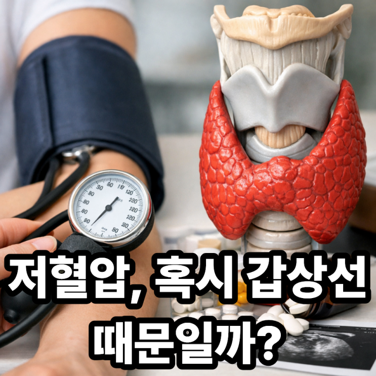  저혈압과 갑상선 질환 연관성  혈압이 낮다면 꼭 확인해야 할 이유