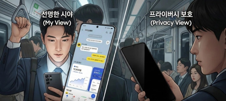  오늘 난리 난 갤럭시 S26 울트라 실물 후기  지옥철 옆자리 훔쳐보기 완벽 차단하는 '이 기능' (역대급 코발트 바이올렛)