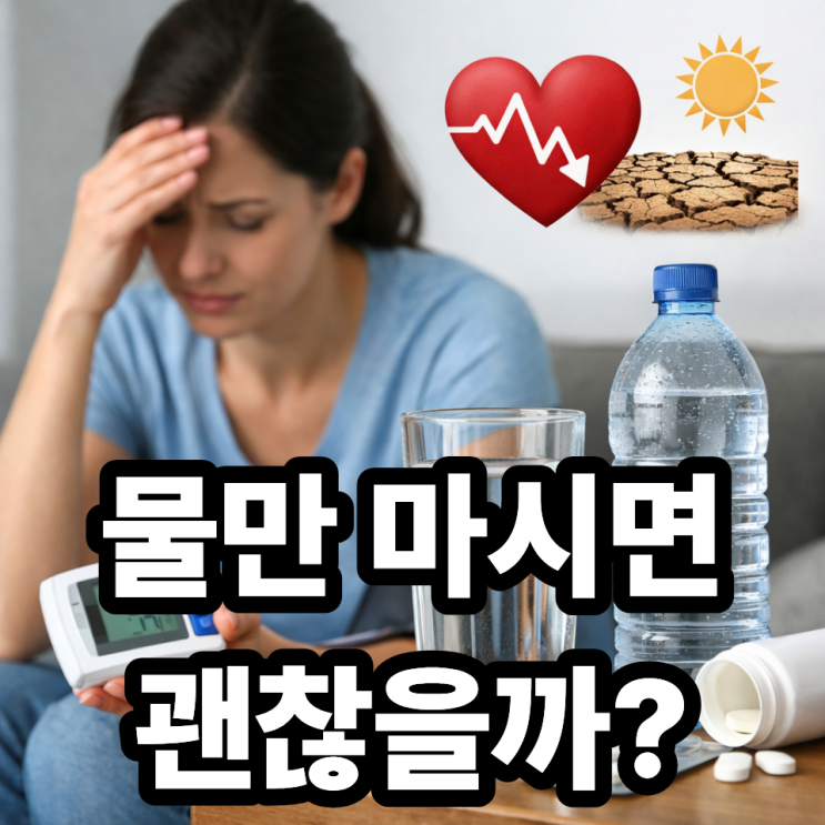  저혈압과 탈수 관계, 물만 마시면 해결될까?