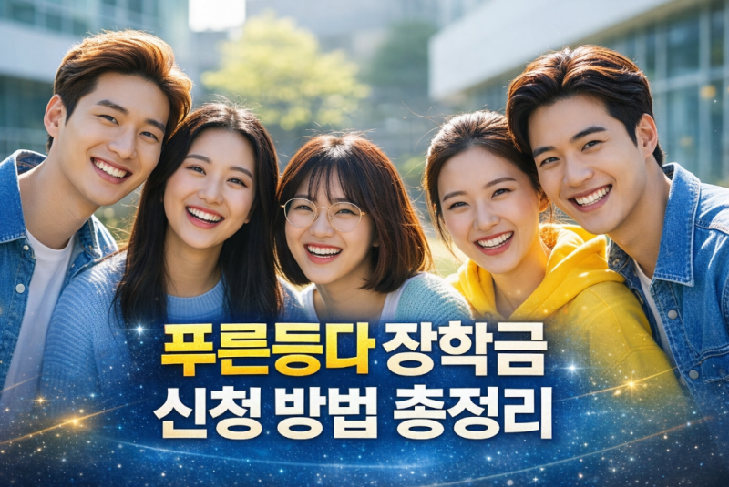 푸른등대 장학금 신청 방법 총정리 (2026년 1학기) – 조건·절차 한눈에
