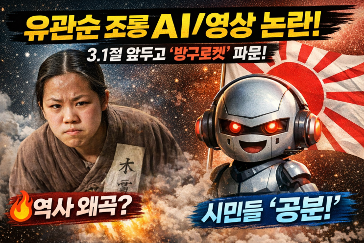 [황당실화] 3·1절 앞두고 <b>유관순</b> 조롱 <b>AI 영상</b> 논란…Sora로 만든 ‘방....