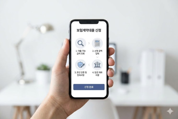  보험계약대출 모바일 신청, "ATM까지 쓰는 순서 여기 있습니다"