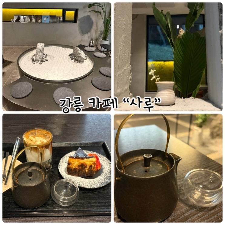  강릉 카페 "사루" 숲과 어우러진 모던 감성 카페