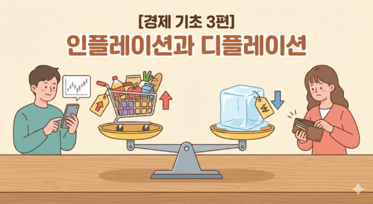  [경제 기초 3편] 내 월급 빼고 다 오르는 마법?인플레이션과 디플레이션 완벽 정리