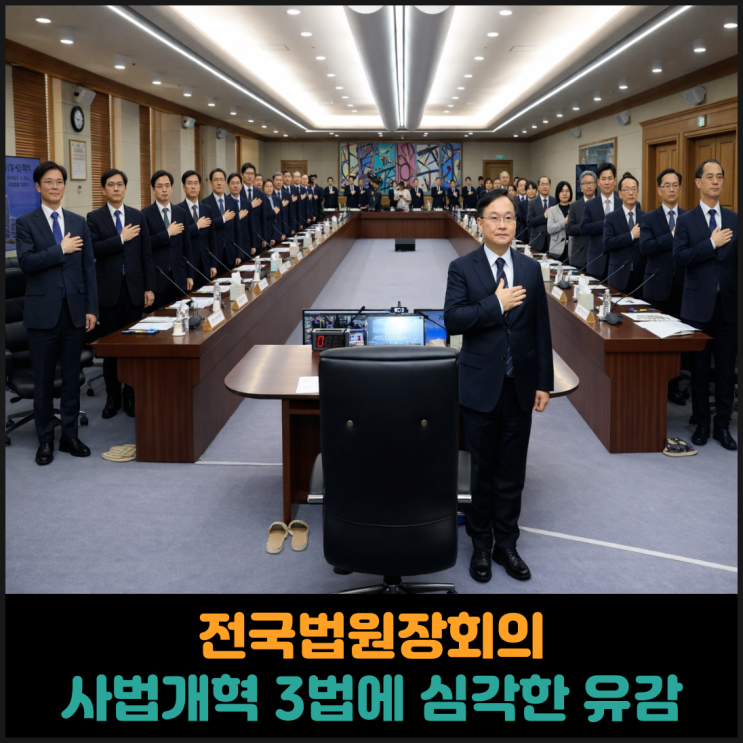  전국법원장회의, 사법개혁 3법에 심각한 유감