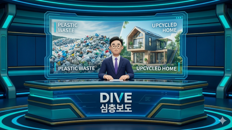 [DIVE 심층보도] 버려진 플라스틱, 미래의 집이 되다: 업사이클링 주택 건설의 혁신과 과제