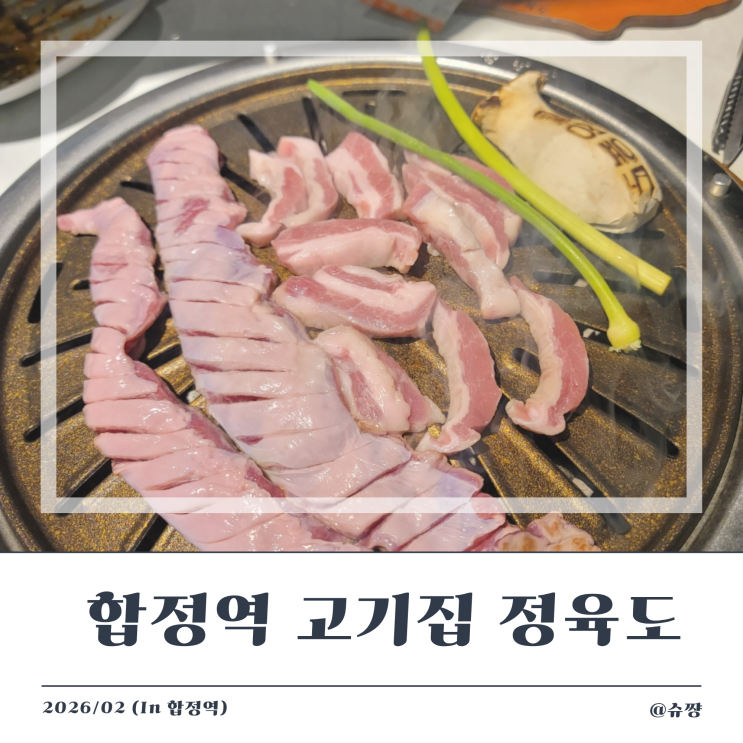  [합정역 고기집] 한돈 특수부위 맛집 룸 예약 가능한 '정육도'