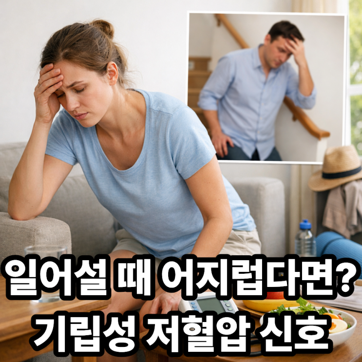  기립성 저혈압 증상과 일상 속 예방법, 어지럼 반복된다면 꼭 확인하세요