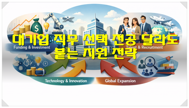  대기업 직무 선택 전공 달라도 붙는 지원 전략