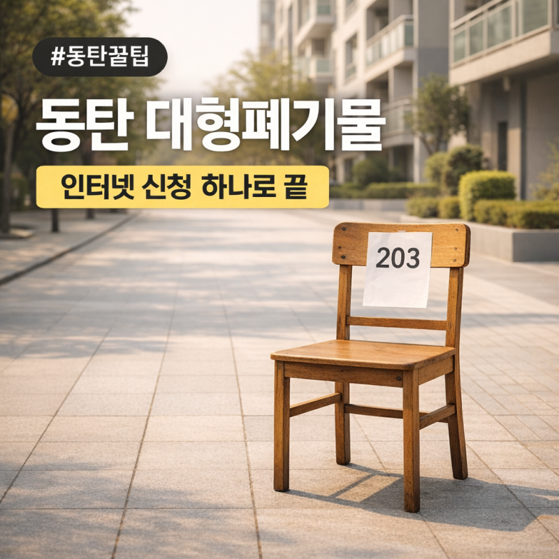 동탄 대형폐기물 버리는 방법｜인터넷 신청부터 비용까지 총정리