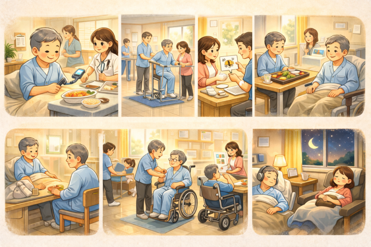  재활병원 하루 일정과 보호자 일과까지 한눈에 싹 정리!