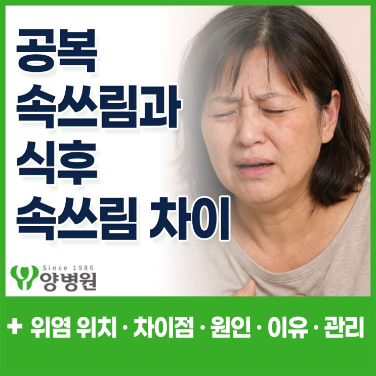  공복에 속쓰림 vs 식후 속쓰림 – 위염 위치에 따라 달라집니다
