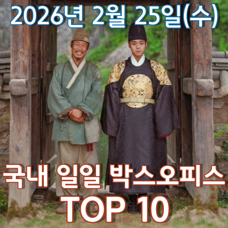  [2월 25일] 국내 박스오피스 - 2월 문화가 있는 날 승자는?