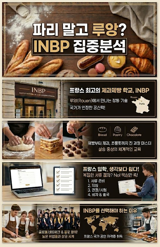  [프랑스 제과 제빵 유학] 파리 대신 루앙? 실전 기술 끝판왕 'INBP' 완벽 분석