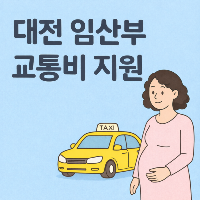 대전 임산부 교통비 지원 신청 및 택시 이용 방법 (대전사랑카드 발급)