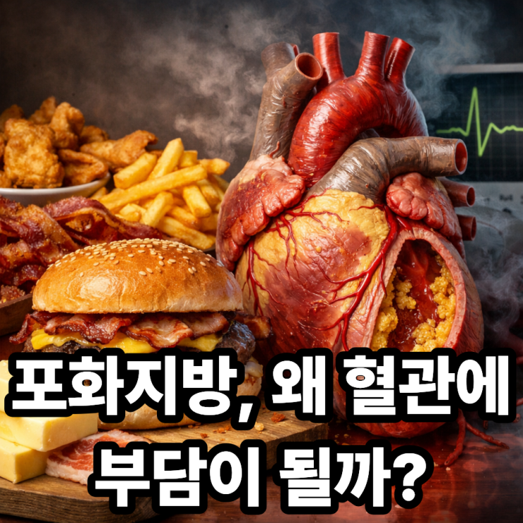   포화지방이 심혈관 질환 위험을 높이는 이유