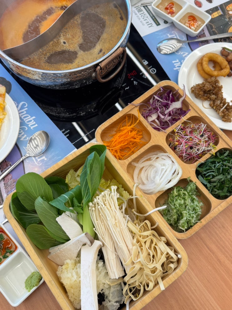  하남미사 맛집 샤브올데이 샤브샤브 무한리필 뷔페 주차 후기 가격 소스 사천마라