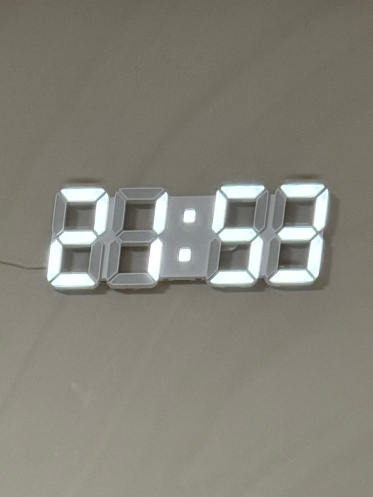 무아스 퓨어 30cm 슬림형 led 벽시계!