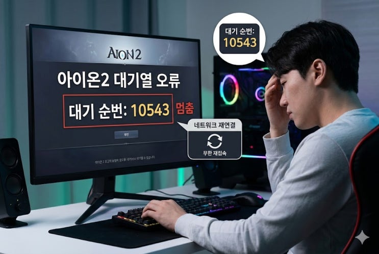  아이온2 나만 튕기는 이유 프레임 드랍 대기열 오류 발열 해결법