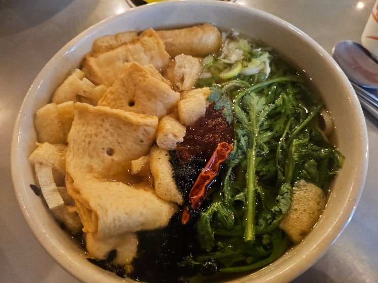  천안 신방동 먹자골목 맛집 한신우동 매콤한 우동 한 그릇에 하루 마무리