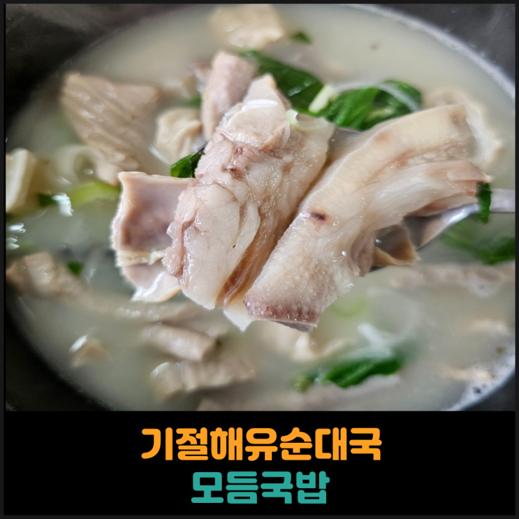  기절해유순대국 모듬국밥 후기