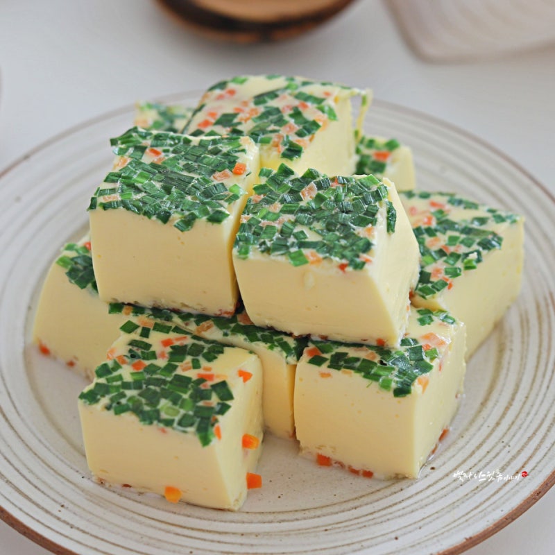 부드러운 계란찜 만들기 푸딩 급식 계란찜 레시피