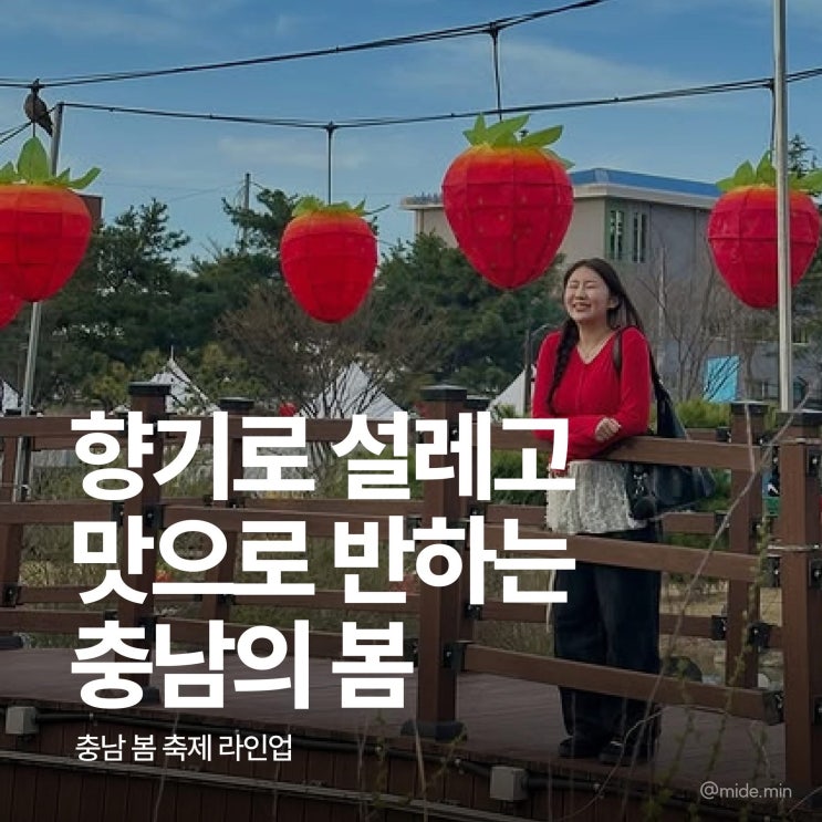 충남 가볼만한곳 향기로 설레고 맛으로 반하는 충남의 봄 축제 라인업 | 충남도청페이스북