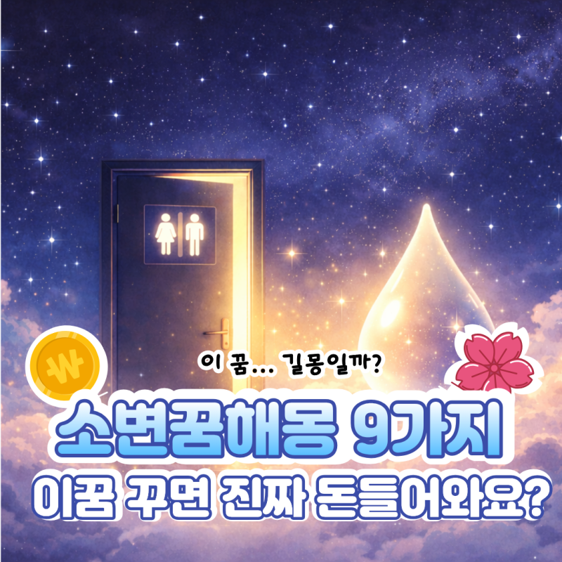 소변꿈해몽 9가지 총정리｜시원하게 보는 꿈은 길몽일까?