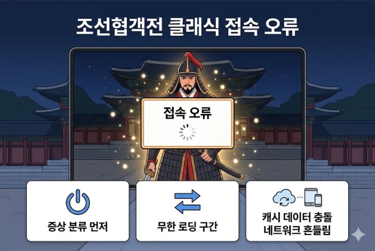  조선협객전 클래식 접속 오류 아이폰 튕김 구글 환불까지 막혔을 때 이 순서로 했더니 됐습니다
