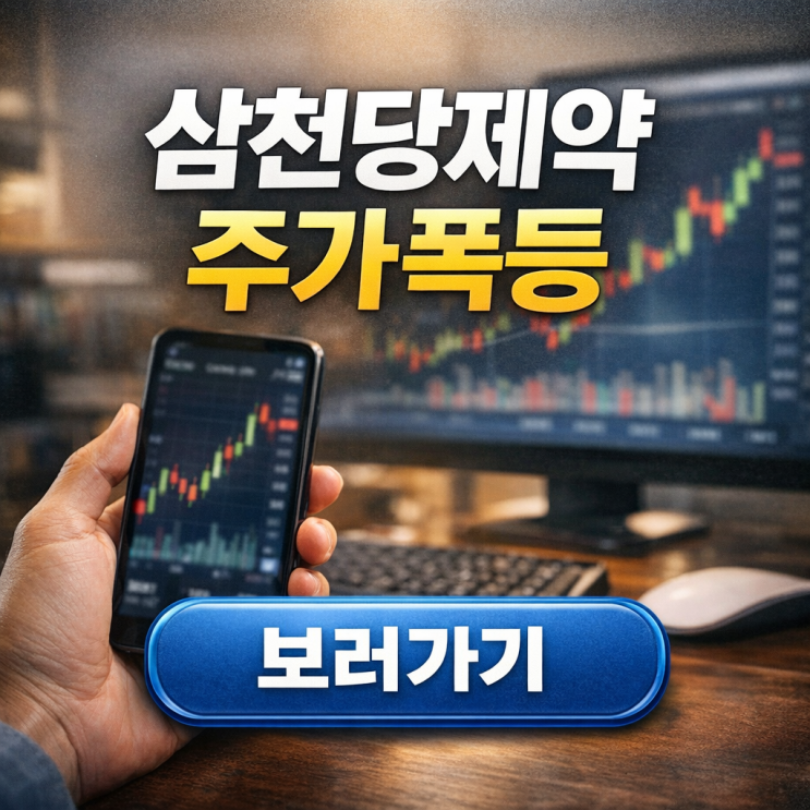  삼천당제약 주가 폭등! 코스닥 시총 상위권 진입 전망