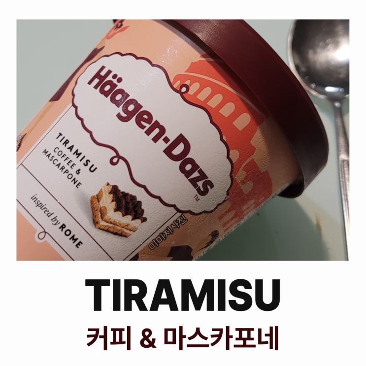  하겐다즈 파인트 티라미수 커피 앤 마스카포네 : 이 브랜드 제품 중 유일하게 너무 단