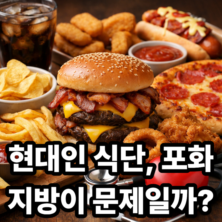  포화지방 섭취가 많은 현대인의 식습관 문제, 왜 점점 늘어날까?