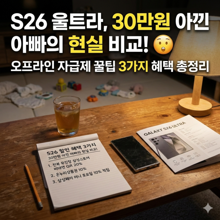  갤럭시 S26 사전예약 자급제 할인 혜택 3가지 비교, 현실 구매 후기