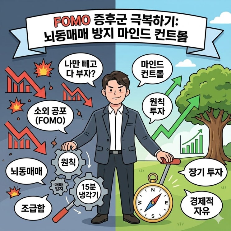  [2026 투자 전략] 나만 돈 못 버는 것 같을 때: 포모(FOMO) 증후군 극복과 뇌동매매 방지법