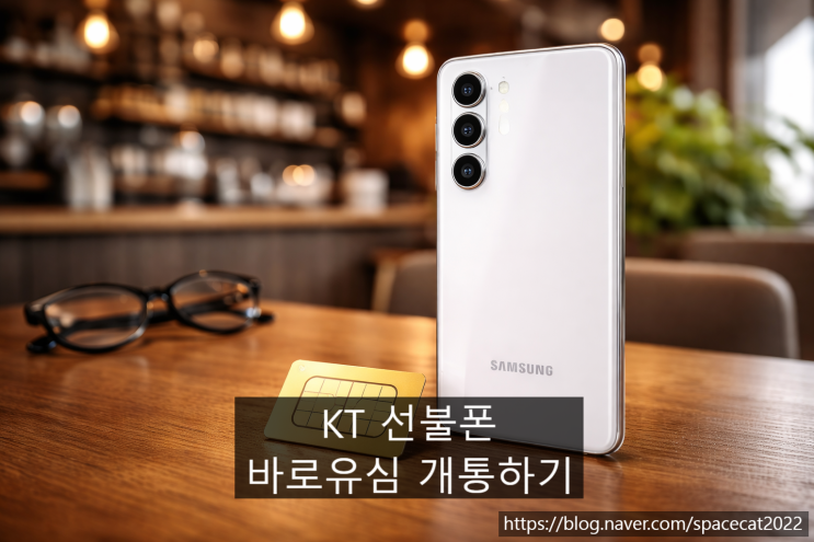  편의점 바로유심 구매하여 KT 선불폰 개통하기