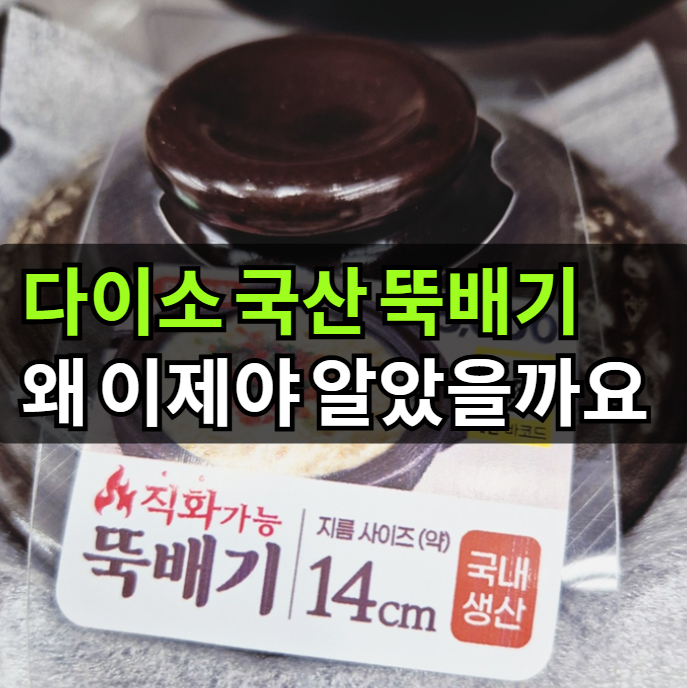 다이소 뚝배기 추천 국산이라 더 인기 있었던 14cm 제품