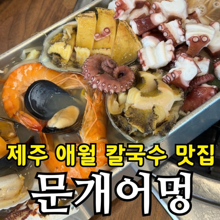  제주 애월 맛집 문개어멍 통철판해물 칼국수 B세트 솔직 후기｜주차·예약·아이동반 정리
