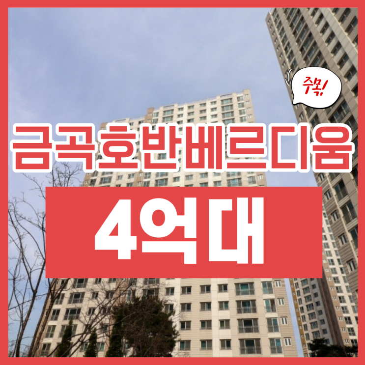  금곡동 호반베르디움 경매, 신분당선 호매실역 수혜 단지?