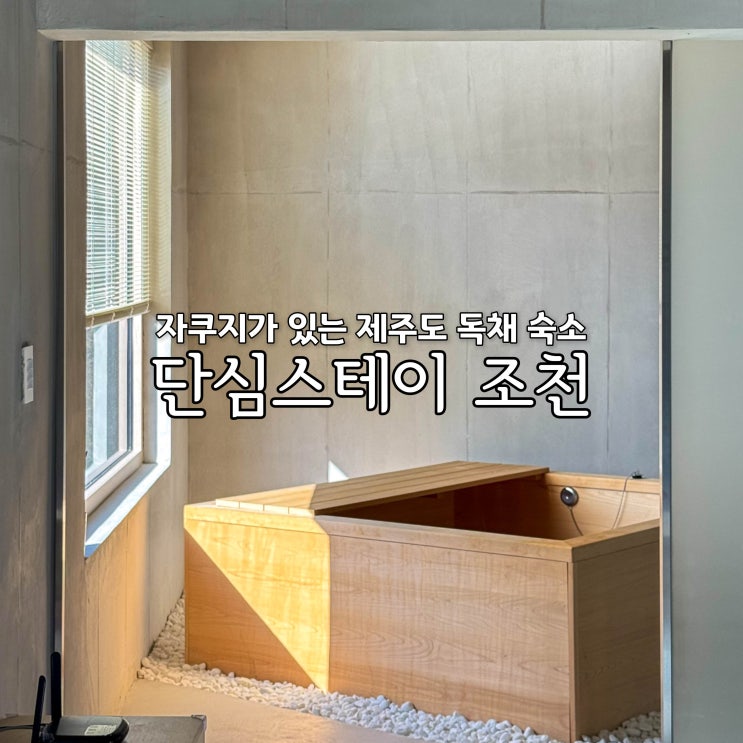  제주도 가족 숙소 자쿠지 제주 독채 펜션 단심스테이 조천
