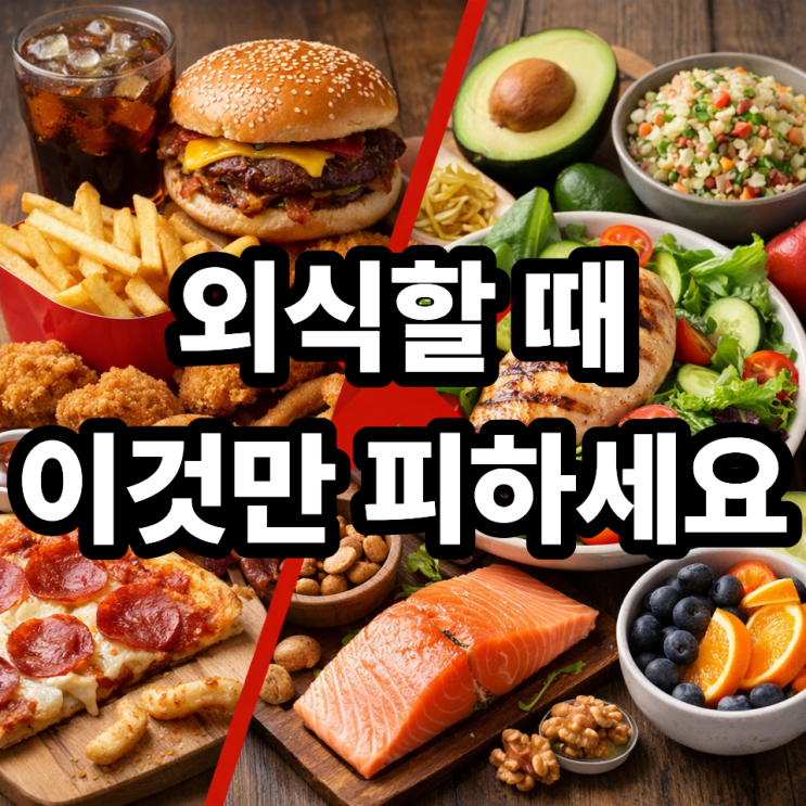  포화지방 많은 외식 메뉴 피하는 방법, 식당에서도 혈관은 지킬 수 있습니다