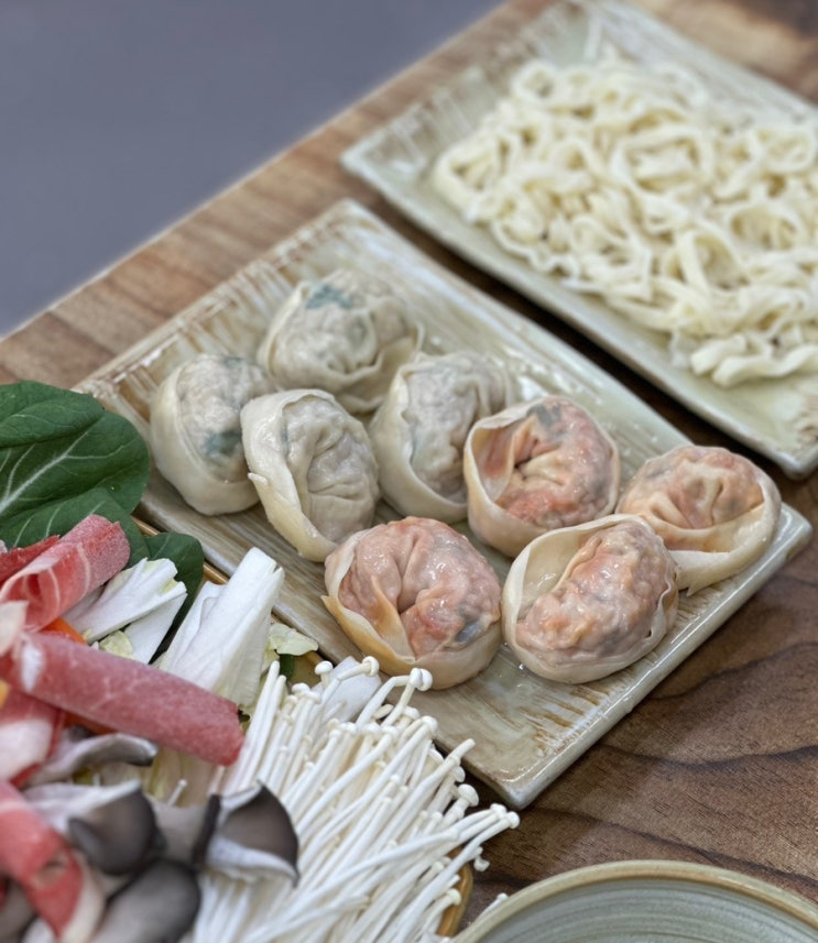 명성손만두전골 배곧 맛집 손만두 (아기의자있음, 주차무료)
