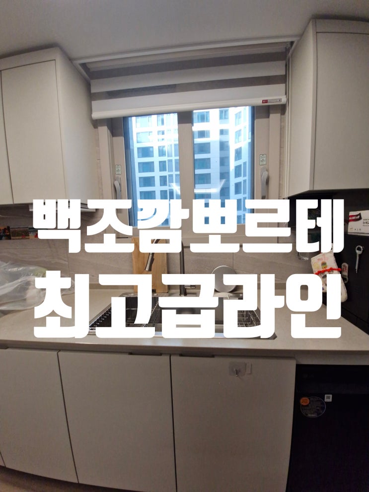  주방 분위기 바꾸고 싶다면 백조깜뽀르테8535 최고급라인 100% 국내생산