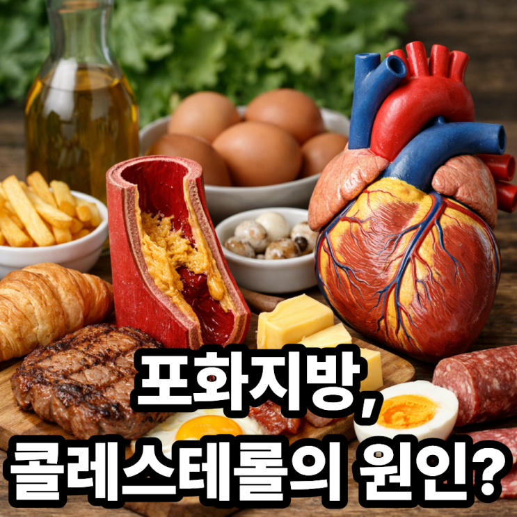   포화지방과 콜레스테롤의 관계 제대로 이해하기